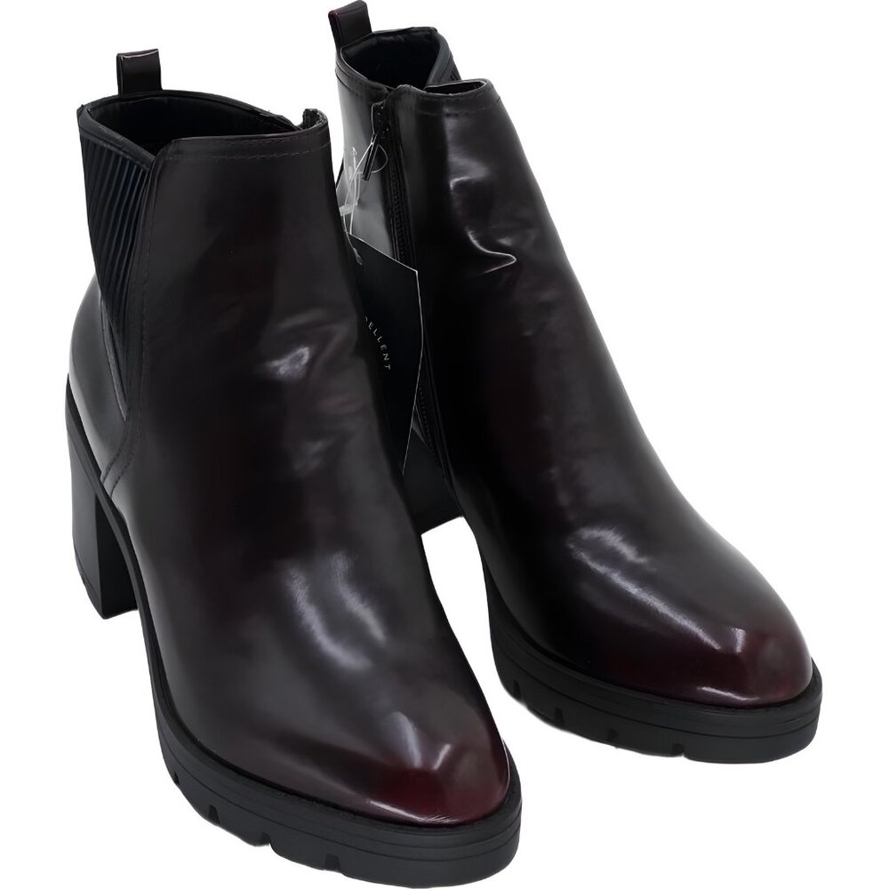 Women's Naturalizer Madalynn Gore Water Resistant Boots Wine Red US 8.5M
